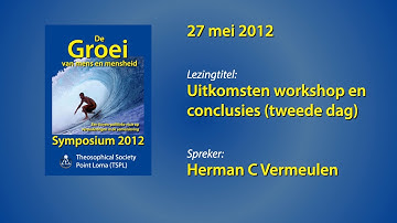 Symposium 2012: Uitkomsten workshop en conclusies (dag 2) (12/12)