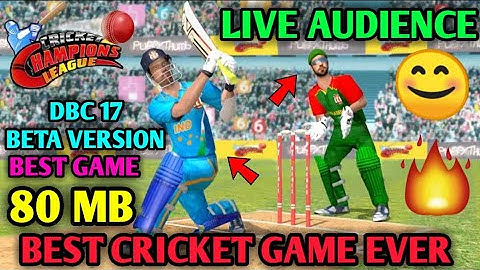 BEST CRICKET GAME WITH ALL UNIQUE FEATURES || LIVE AUDIENCE || GRAPHICS LIKE DBC17 || BAAP OF WCC2 .