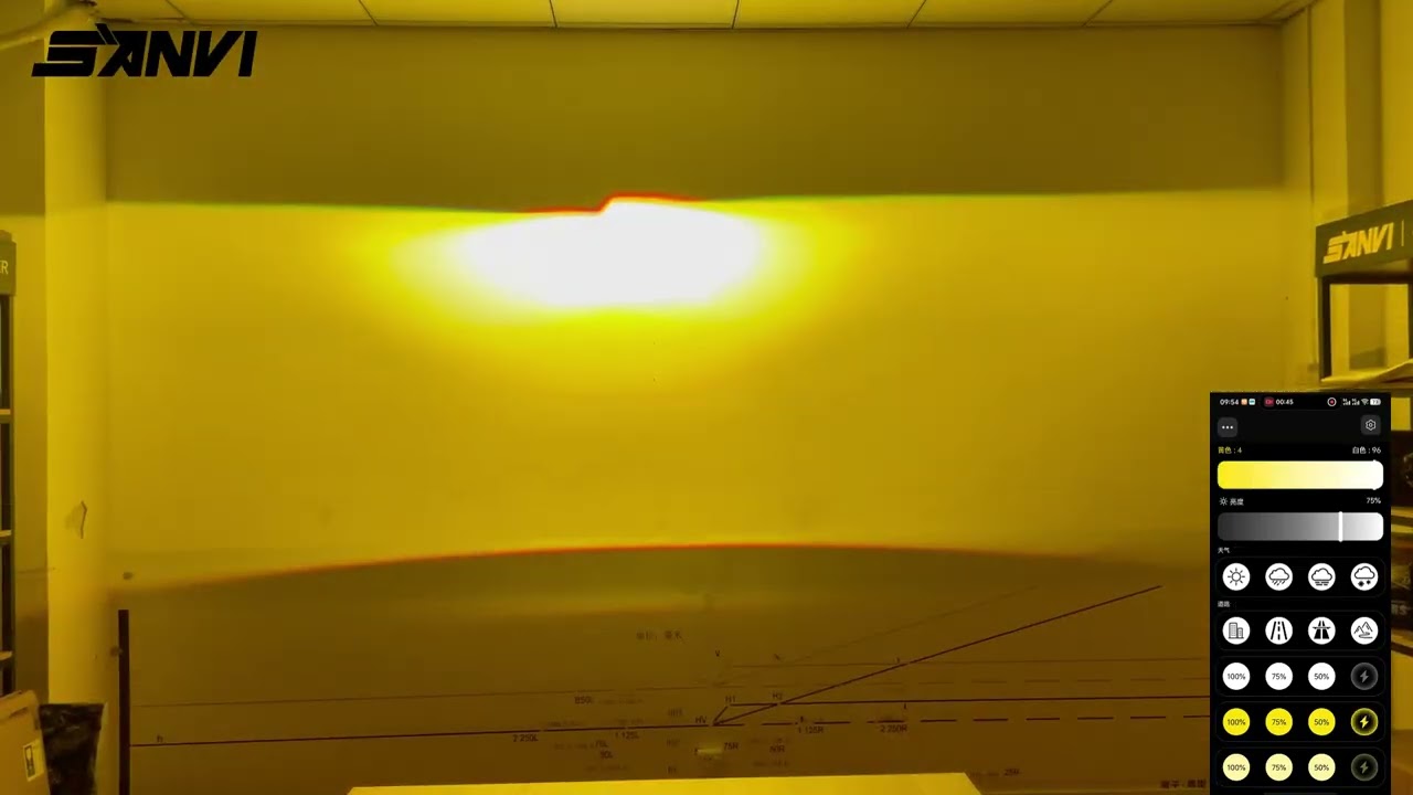 SANVI AUTO LIGHTING AI60 3 inch APP led projector lens headlight, 3000K-6000K adjustable