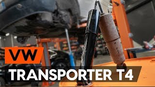 Etuiskarit ja takaiskarit asennus VW TRANSPORTER IV Box (70XA): ilmainen video