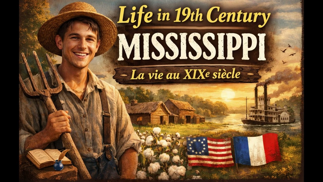 Talking About Childhood and Farm Life in Mississippi (Slow English + French)