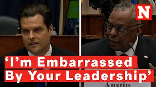 Watch: Matt Gaetz And Lloyd Austin Clash Over 'Wokeism' In U.S. Military