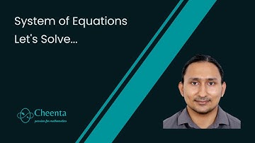 System of Equations | For ISI B.Math-B.Stat & Math Olympiad | Dr. Sankhadip Chakraborty
