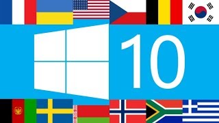 Как изменить язык интерфейса в Windows 10