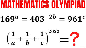 Mathematical Olympiad | Learn to find the value of (1/a + 1/b + 1/c)^2022 | Math Olympiad Training