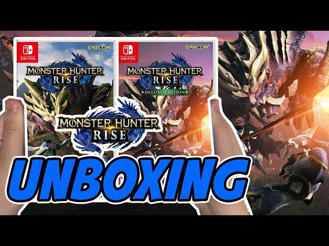 Monster Hunter Rise (Standard / Deluxe Edition) (Nintendo Switch) Unboxing  - YouTube