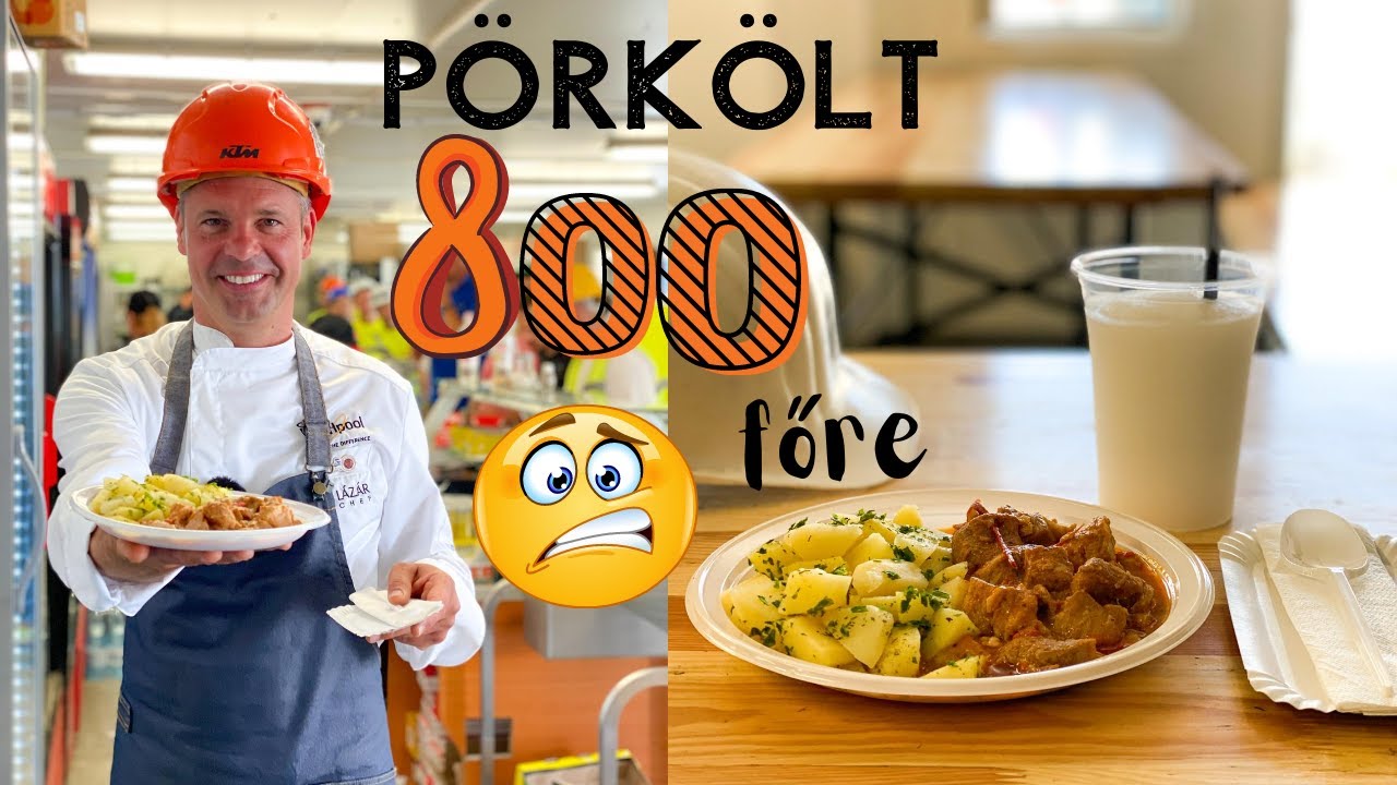 Sertéspörkölt 800 főre