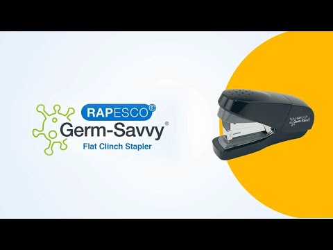 Rapesco Germ-Savvy® ECO Less Effort Flat Clinch Stapler