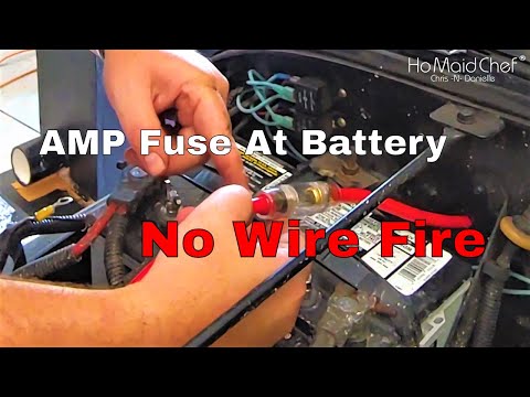 How To Install At Battery Amp Fuse Holder