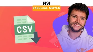 NSI : DONNÉES ET FICHIER CSV - Exercice corrigé MOYEN