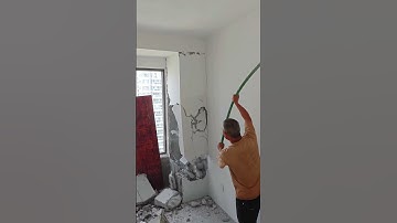 The process of removing interior walls- Good tools and machinery make work easy