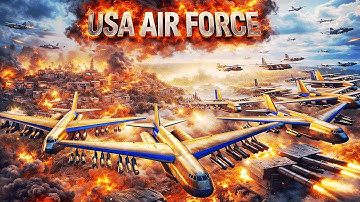 USA AIR FORCE  vs 7 USA BOSS - Command & Conquer Generals Apocalyptic