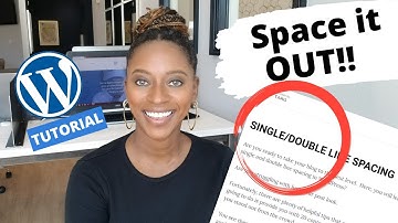 How To Add Single and Double Line Spacing In Wordpress | Wordpress Line Spacing