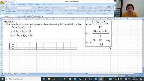 Gauss - Seidel Method  Example