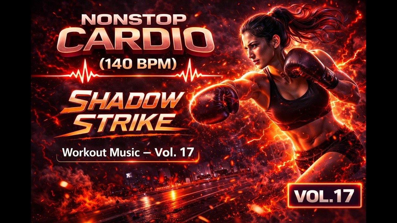 NONSTOP CARDIO (140 BPM) | Shadow Strike — Workout Music (Vol. 17)
