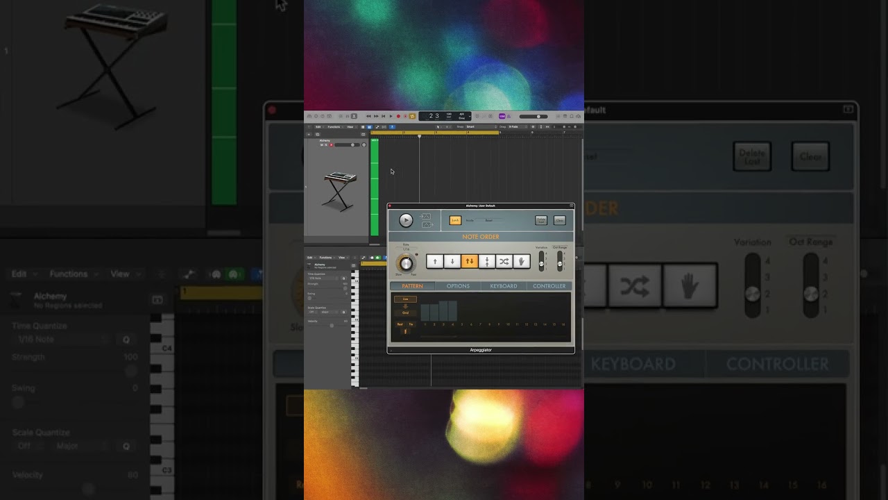 Logic Pro - Arpeggiator Drag & Drop MIDI 