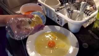 How to simply separate an egg yolk and egg white.
