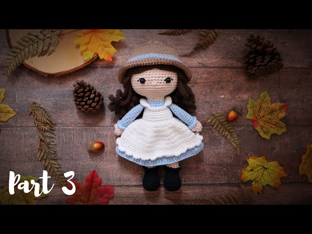 How To Crochet For Beginners: Embroider Eyes For Crochet Doll - Amigurumi  Tutorial Free Doll Pattern 