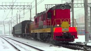 ЧМЭ3-2529 с рельсосварочной машиной ПРСМ4-108(, 2013-12-23T06:56:37.000Z)