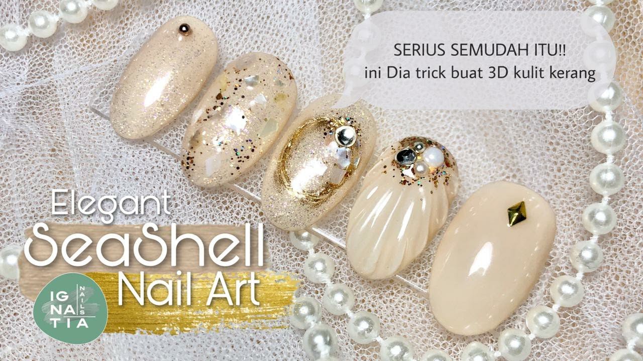 7. Coconut Shell Nail Art Design - wide 10
