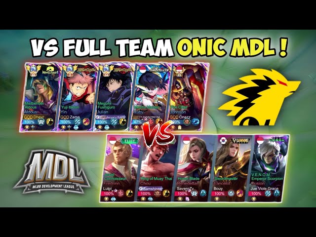 Exciting Match Against Full Team Onic MDL! One lane Against Onic Lutpi Bro! class=