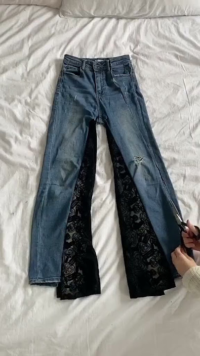 Skinny jeans to wide jeans