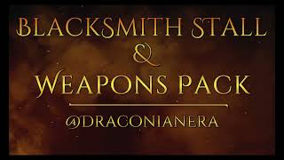 Blacksmith Stall & Weapons Pack (Unreal Engine 3D Models)