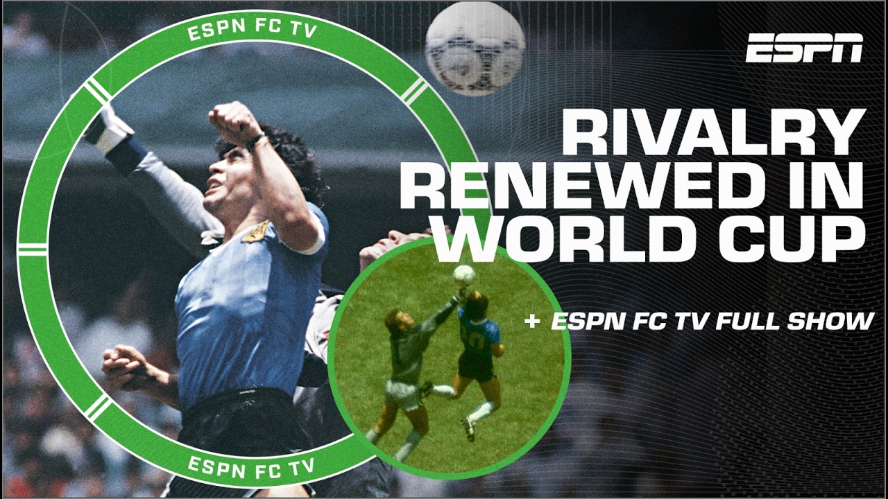 HAND OF GOD + Beckham’s RED CARD among England vs. Argentina RIVALRY | ESPN FC
