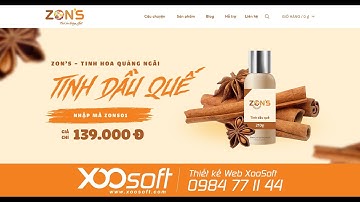 Thiết kế Web Đà Nẵng - XooSoft: Dự án "ZON