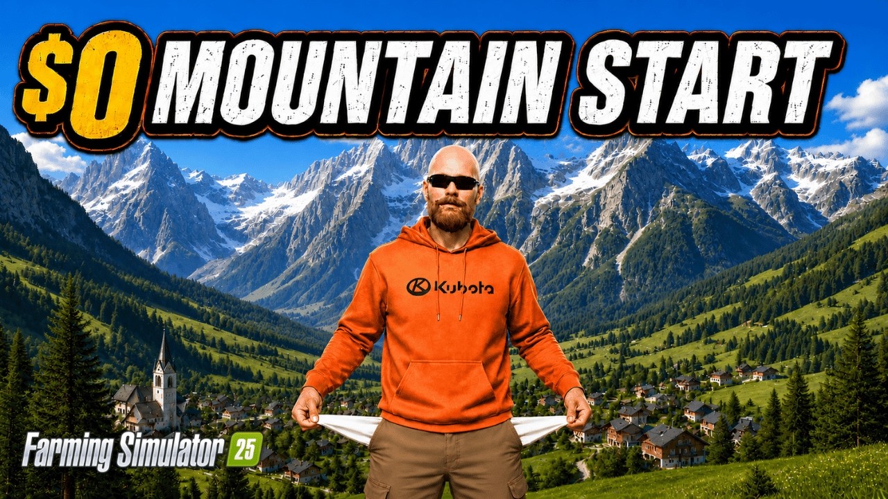 I Started A Mountain Farm With $0 | FS25 Erlengrat Supercut Ep. 1–10