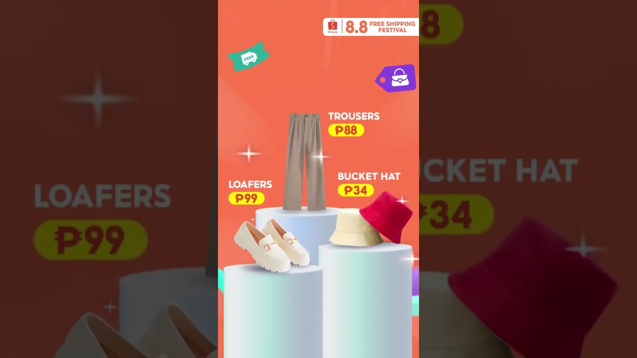 Shopee 8.8 (2023): Fashion and Beauty Digital Ad Q3 2023 15s (Phils., Ver. 2) [CC/ST] 