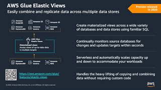 AWS Analytics Shortclips: AWS Glue Elastic Views (Preview) (Hebrew)