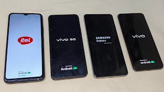 Itel A90 Vs Vivo Y28S Vs Samsung F05 Vs Vivo V19 Reboot Speed Test