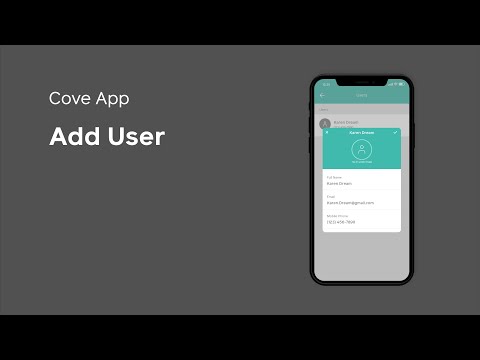 How to Add a User on App - Cove