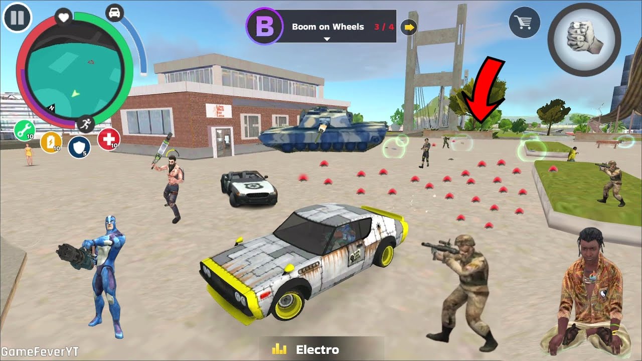 Rope Hero Mafia City Wars (All Missions Complete Part 08) Boom the