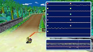 Cheep Cheep Beach - Mario Kart DS - Deconstruction with Oscilloscopes