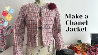 Make a Chanel Style Tweed Jacket 🌸 Vlogmas Day 5