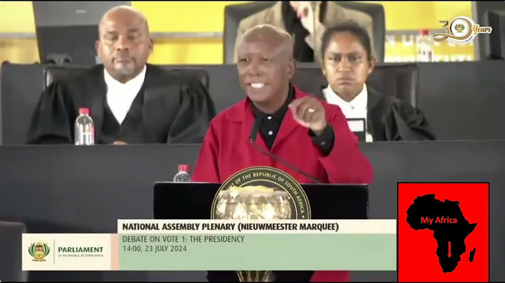Julius Malema Hitting Back At Ramaphosa