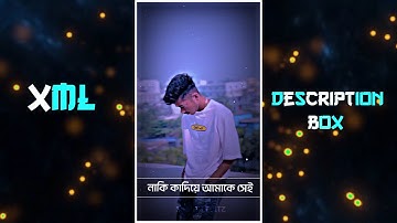 New Bangla Sad Song Xml File💔Oi Durer Akash Take Bolte Chai Ami🥺Alight Motion Sad Xml🥀@ShahinEditz.