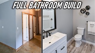 Building a Bathroom + Mudroom By Myself - FULL BUILD