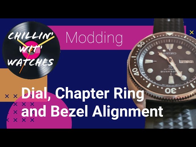 Seiko modding - dial, chapter ring and Bezel Alignment - YouTube