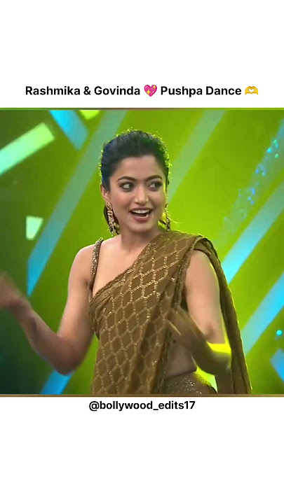 Govinda dance with rashmika 🫶 #bollywood #rashmikamandanna #govinda #youtube #shorts
