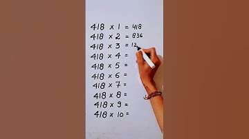 Write the Table of 418 in 20 second only..#maths #mathshack #mathstricks ‎@study_care0 
