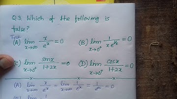 IIT JAM 2020  Q. No. 3 (Limit 1)