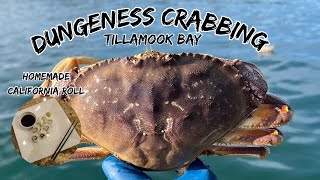 TILLAMOOK Bay Crabbing | CATCH, CLEAN, COOK | Homemade California Roll Recipe