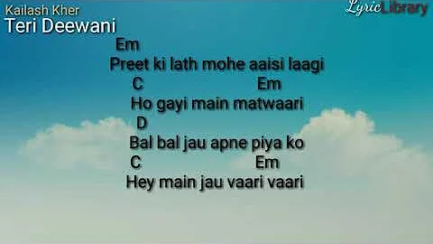 Kailash kher| Teri Deewani | Hindi Song |Chords an...