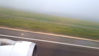 Iberia A321: Takeoff From Madrid-Barajas in Foggy Weather
