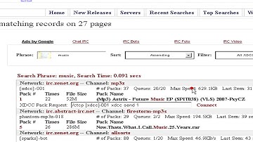 Internet Downloading : How to Use mIRC to Download Music