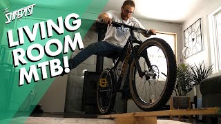 Mountain Biking in the Living Room! // Bike Skills you can work on Indoors