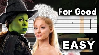Wicked For Good - Easy Guitar Tutorial Tab